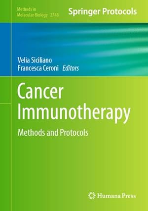 Bild des Verkufers fr Cancer Immunotherapy : Methods and Protocols zum Verkauf von AHA-BUCH GmbH