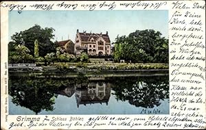 Ansichtskarte / Postkarte Leuchtfenster Ak Böhlen Grimma in Sachsen, Schloss Böhlen