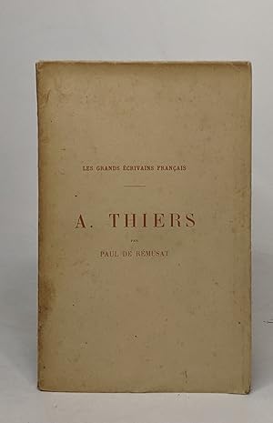 Seller image for A. thiers for sale by crealivres