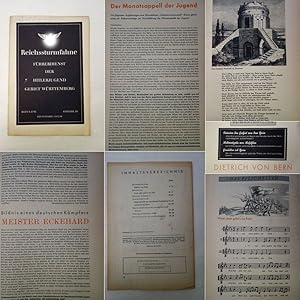 Seller image for Reichssturmfahne. Fhrerdienst der Hitlerjugend Gebiet Wrttemberg. Ausgabe DJ Heft 7 Juni Dienstjahr 1943 / 44 for sale by Galerie fr gegenstndliche Kunst