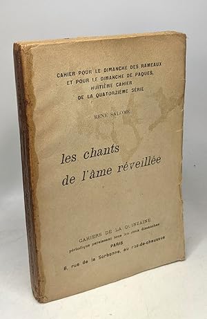 Seller image for Les chants de l'me rveille - 8eme cahier de la 14e srie for sale by crealivres