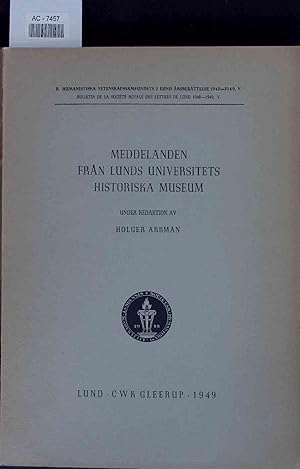 Bild des Verkufers fr Meddelanden Fran Lunds Universitets Historika Museum. zum Verkauf von Antiquariat Bookfarm