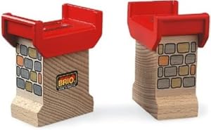 Brio 33254000 - Brückenfundament, Brückenpfeiler, 2 Stück