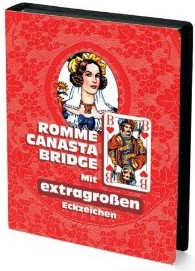 Rommé, Canasta, Bridge. Mit extragrossen Eckzeichen