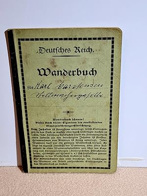 Wanderbuch Deutsches Reich für Karl Carstensen, Stellmachergeselle. Ausgestellt in Leck ( Südtond...