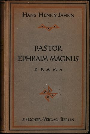 Bild des Verkufers fr Pastor Ephraim Magnus. Drama. [Erstausgabe]. zum Verkauf von Antiquariat Lenzen