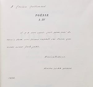 Poésie I-IV. Les Noces, Sueur de sang, Matière céleste, Kyrie.