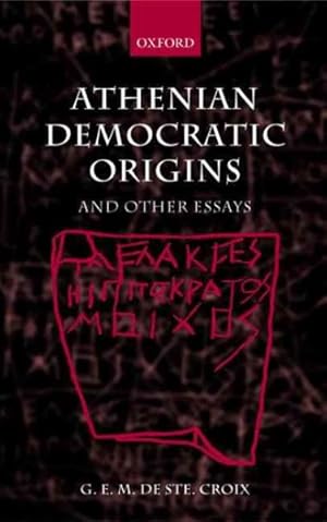 Seller image for Athenian Democratic Origins : And Other Essays for sale by GreatBookPrices
