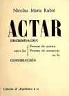 Seller image for Actar for sale by Agapea Libros