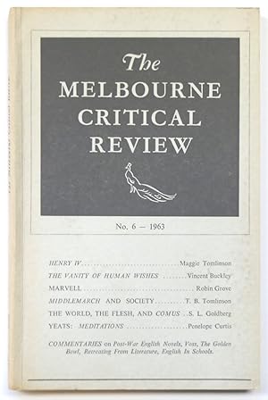 Imagen del vendedor de The Melbourne Critical Review, No. 6 - 1963 a la venta por PsychoBabel & Skoob Books