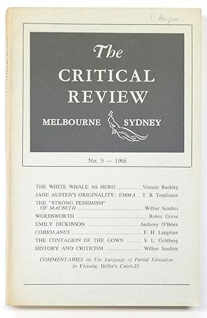 Imagen del vendedor de The Critical Review, Melbourne, Sydney No. 9 - 1966 a la venta por PsychoBabel & Skoob Books