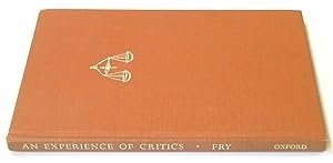 Seller image for An Experience of Critics for sale by PsychoBabel & Skoob Books