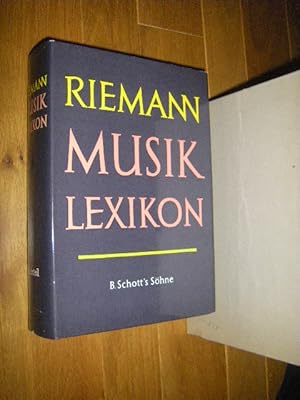 Bild des Verkufers fr Riemann Musiklexikon. Sachteil zum Verkauf von Versandantiquariat Rainer Kocherscheidt