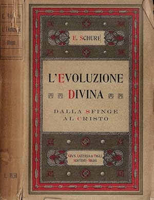 Bild des Verkufers fr L'evoluzione divina Dalla sfinge al Cristo zum Verkauf von Biblioteca di Babele