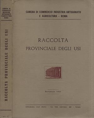 Immagine del venditore per Raccolta provinciale degli usi Revisione 1965 venduto da Biblioteca di Babele