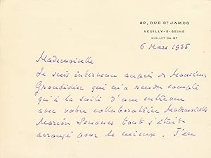 Jean-Baptiste CHARCOT lettre autographe signée explorateur