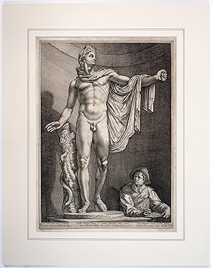 APOLLO PYTHIUS. [The Apollo Belvedere and a Young Draughtsman.] Vix natus armis Delius vulcaniis ...