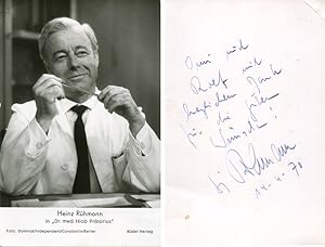 Heinz Rühmann Autograph | signed vintage photographs