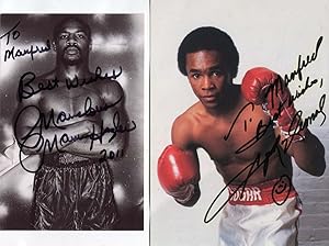 Image du vendeur pour Marvelous Marvin & Ray Charles Hagler & Leonard Autograph | signed photographs mis en vente par Markus Brandes Autographs GmbH