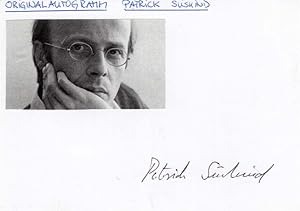 Patrick Süskind Autograph | signed cards / album pages