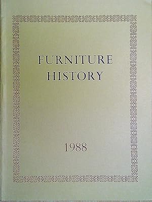 Seller image for Furniture History : Journal of the Society, volume XXIV 1988 : London Furniture Trade for sale by Pendleburys - the bookshop in the hills