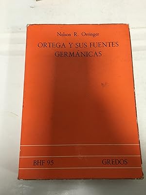 Immagine del venditore per Ortega y sus fuentes germnicas venduto da SoferBooks