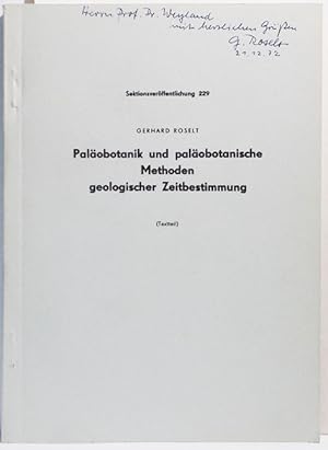 Paläobotanik und paläobotanische Methoden geologischer Zeitbestimmung (Textteil)