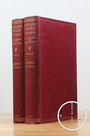 Bild des Verkufers fr English Books 1475-1900: A Signpost for Collectors [Complete in 2 Vols.] zum Verkauf von North Books: Used & Rare