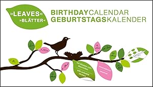 Bild des Verkufers fr Birthday Calendar Leaves zum Verkauf von moluna