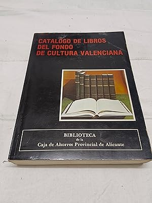 CATALOGO DE LIBROS DE FONDO DE CULTURA VALENCIANA