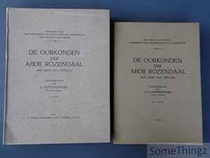 Imagen del vendedor de De oorkonden der abdij Rozendaal der orde van Cteaux : tekstpublicatie. Ie en IIe deel. a la venta por SomeThingz. Books etcetera.