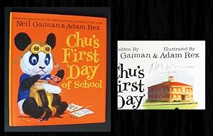 Imagen del vendedor de Chu's First Day at School (Signed in Person by Neil Gaiman) a la venta por Bookcharmed Books IOBA