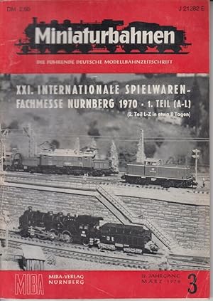 Miniaturbahnen. Die führende deutsche Modellbahnzeitschrift. März 1970, Heft 3, 22. Jahrgang.