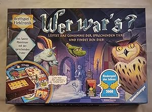 Wer war's? (Elektronik)[Kinderspiel]. Kinderspiel des Jahres 2008! Brettspiel + Elektronik. Achtu...