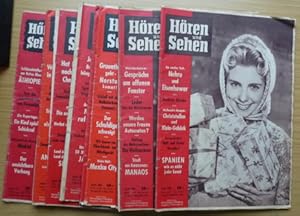 Konvolut 13 Hefte "Hören und Sehen" Heft 9 März 1956, 11, 19, 25, 29, Hefte 36 , 37, 38, Hefte 40...