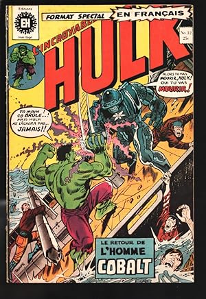 Immagine del venditore per Hulk #32 1973-French language-Ant-man story from Tales to Astonish #39-Jack Kirby art-Hulk vs Cobalt Man-VG+ venduto da DTA Collectibles