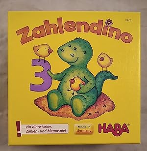 HABA 4928: Zahlendino - ein dinostarkes Zahlen- und Memospiel (Holz-Spielstein)[Kinderspiel]. Ach...