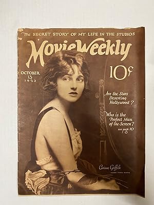 Movie Weekly Magazine 10/13/1923 FAIRBANKS VALENTINO GISH