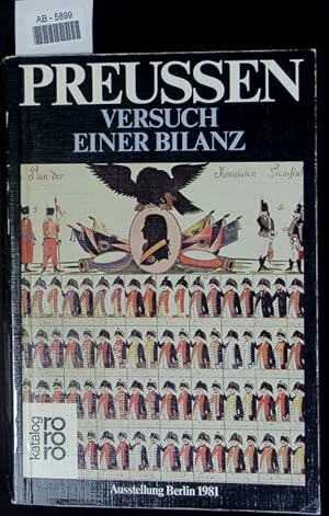 Bild des Verkufers fr Preuen, Versuch einer Bilanz. 1. Bd zum Verkauf von Antiquariat Bookfarm