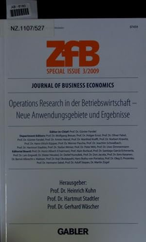 Seller image for Operations Research in der Betriebswirtschaft. for sale by Antiquariat Bookfarm