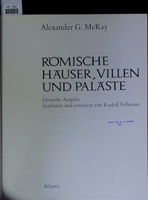 Imagen del vendedor de Rmische Huser, Villen und Palste. a la venta por Antiquariat Bookfarm