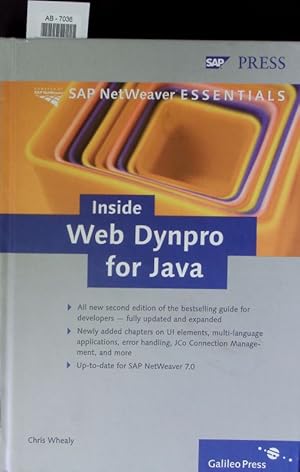 Image du vendeur pour Inside Web Dynpro for Java. All new second edition of the bestselling guide for developers - fully updated and expanded ; newly added chapters on UI elements, multi-language applications, error handling, JCo Connection Management, and more ; up-to-date for SAP NetWeaver 7.0. mis en vente par Antiquariat Bookfarm