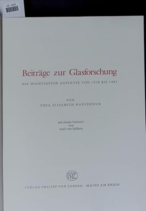 Beiträge zur Glasforschung.