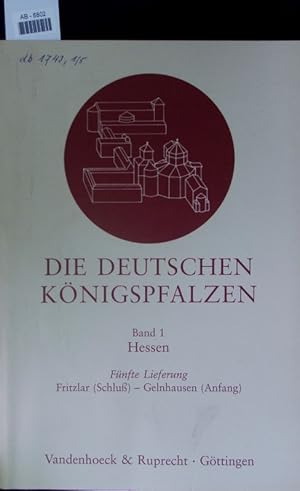 Bild des Verkufers fr Die deutschen Knigspfalzen. zum Verkauf von Antiquariat Bookfarm