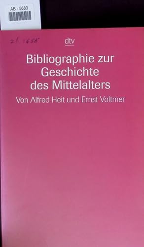 Bild des Verkufers fr Bibliographie zur Geschichte des Mittelalters. zum Verkauf von Antiquariat Bookfarm