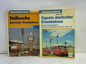 Bild des Verkufers fr Stellwerke deutscher Eisenbahnen. Technik und Bauwerk/ Signale deutscher Eisenbahnen. Deutsche Bundesbahn, Deutsche Reichsbahn, Deutsche Bahn AG. 2 Bnde zum Verkauf von Celler Versandantiquariat