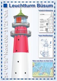 Bild des Verkufers fr Leuchtturm Bsum - Sehkarte und Papier-Modellbaubogen zum Verkauf von moluna