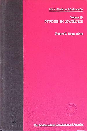 Bild des Verkufers fr Studies in Statistics. Studies in Mathematics, Volume 19. zum Verkauf von books4less (Versandantiquariat Petra Gros GmbH & Co. KG)