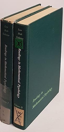 Seller image for Readings in Mathematical Psychology (2 vols.set/ 2 Bnde KOMPLETT) for sale by books4less (Versandantiquariat Petra Gros GmbH & Co. KG)