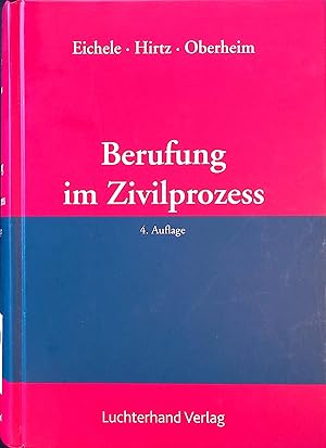 Seller image for Berufung im Zivilprozess. for sale by books4less (Versandantiquariat Petra Gros GmbH & Co. KG)